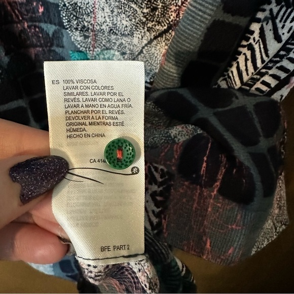 White Stuff Abstract Print Navy Maximalist Tunic Top Dress Size 8 - Picture 11 of 12